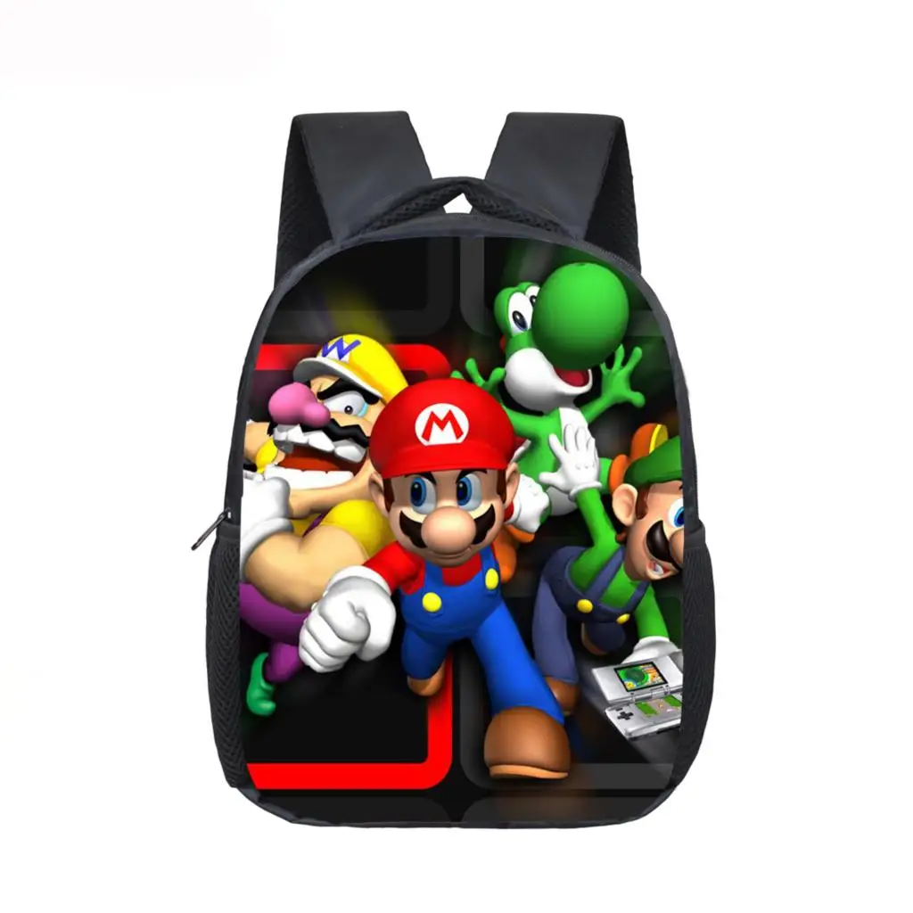 12 дюймов Mario Bros Соник печать детский сад Infantile маленький рюкзак для детей мультфильм школьные сумки детей - Цвет: 011