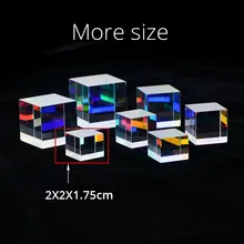 6 шт. 2X2X1,75 см дефектная Крестовая дихроическая X-кубическая Призма RGB Combiner или Splitter Prism