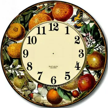 

DIY 5D diamond painting cross stitch Fruits Wall clock round diamond embroidery mosaic pattern Crafts gift stickers decoration