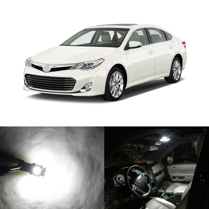 

9PCs Canbus White Car Led Light Bulbs Interior Package Kit For Toyota Avalon 13-14 Map Dome Door Trunk License Plate Lamp Bulbs