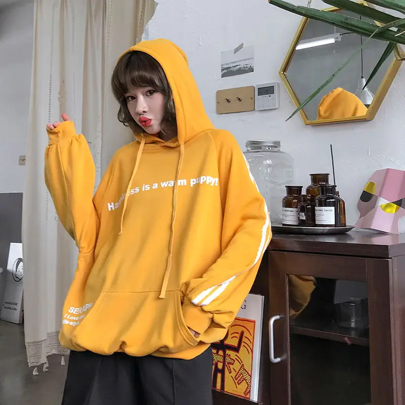 Bts Hoodie Harajuku Korean Fashion Winter 2019 Autumn Sweatshirt  Personality Sweet Pocket Embroidery Letter Yellow Hoodies Women|Hoodies  Sweatshirts| AliExpress | lupon.gov.ph