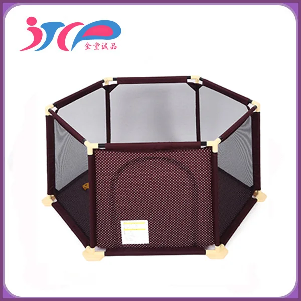Foldable 6 side baby playpen with net D 66.5*148cmbaby playpen