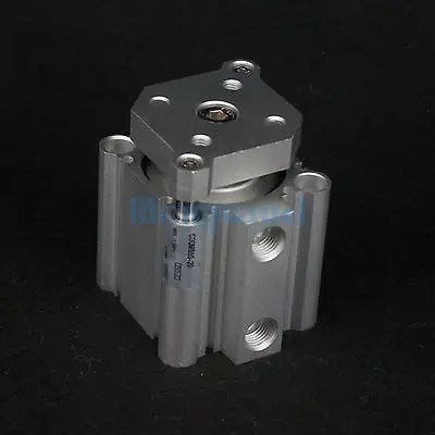 CDQMB50-20 Compact Cylinder Bore 50mm Stroke 20mm Guide Rod Double Acting Built-in Magnet SMC Type CDQMB50-20 Compact Cylinder Bore 50mm Stroke 20mm Guide Rod Double Acting Built-in Magnet SMC Type