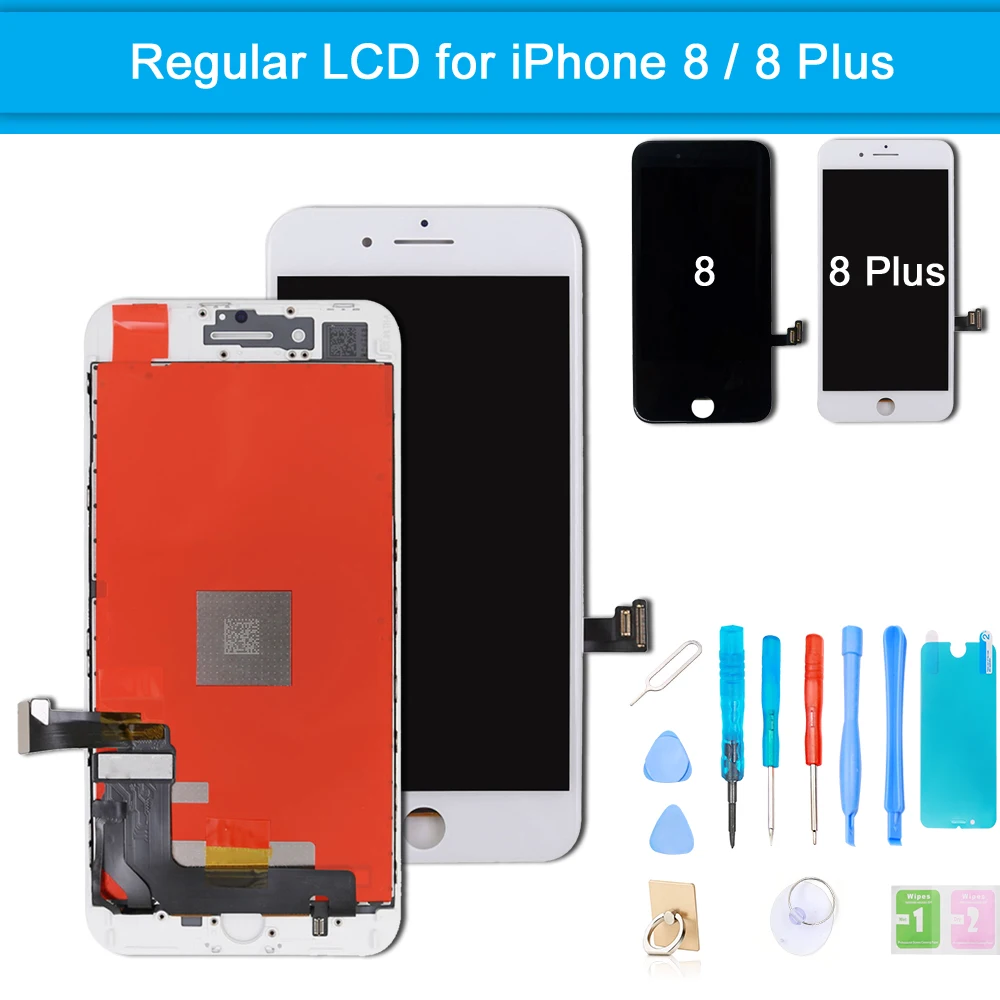 

LCD Display for iPhone 8 Plus Touch Screen Display Digitizer Assembly for iPhone 8 Screen Replacement With Frame + Repair Tools