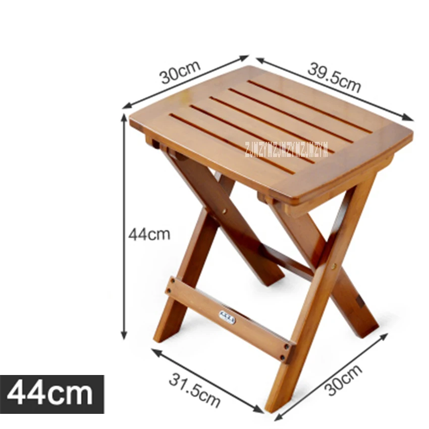 Современный простой портативный складной бамбуковый табурет высокого качества из твердой древесины маленькая скамейка открытый рыболовный табурет бытовой квадратный табурет