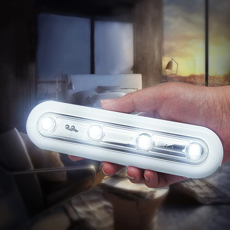 

LED Touch Tap Light Lamp Wireless Battery Powered LED Light Home Office Kitchen Under Cabinet Closet Lights for Cabient Kitchen