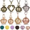 New Multi Styles Hollow Heart Angel Wings Vintage Necklace Jewelry Music Ball Aroma Pendant For Women Summer Fashion Accessories ► Photo 1/6