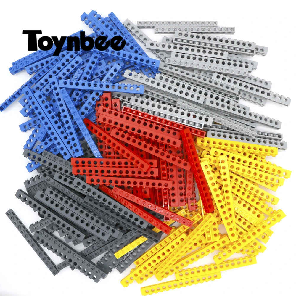 Bricks Technic Parts Thick 1x14 Building Blocks 13 Pin Hole MOC Long Beam Parts Accessory Toy Compatible LegoINGlys Technic Bulk