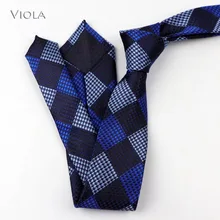 Классический Полосатый плед жаккардовый галстук 6 см высокого качества полиэстер мужской галстук бизнес смокинг банкетный ужин подарок-аксессуар