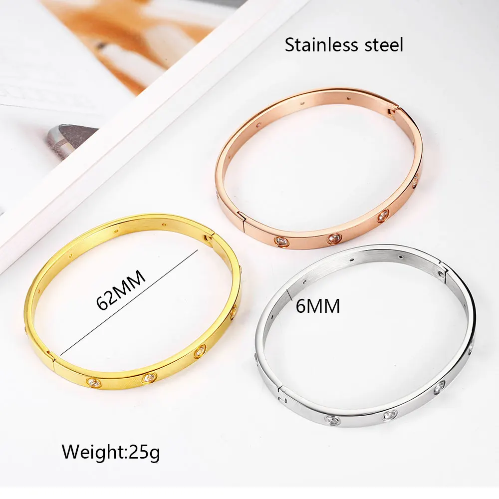 Stainless steel bracelet Stainless Steel Bracelet Women Cuff Bracelets Fashion Bangles Charm Jewellery Accessories