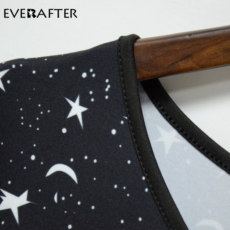Женская свободная футболка EVERAFTER повседневная с короткими рукавами принтом