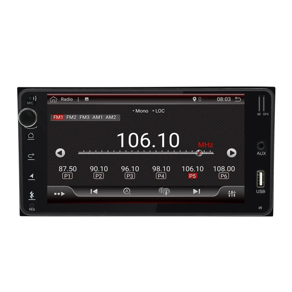 Top car radio for Toyota Stereo Radio Cassette Player Recorder 200*100mm wifi mirror link steering wheel control camera android 8.1 2