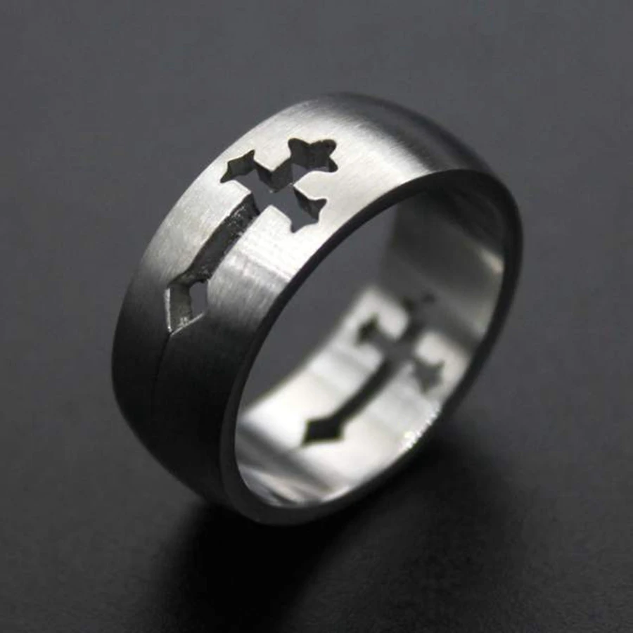 Кольцо Hemiston из титановой стали, кольцо с крестом из нержавеющей стали, кольцо TS для мужчин и женщин, подарок