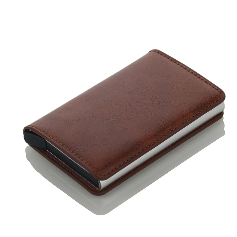 

New Credit Card Holder Wallet Unisex Metal Blocking RFID Wallet ID men Card Holder Aluminium Travel Purse card case