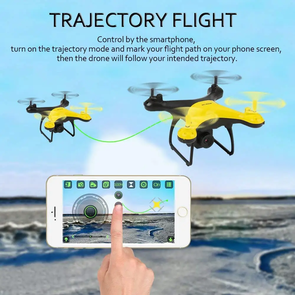 2018hotselling Intelligent Upgrade Wifi Aerial Rc Drone Add 720p 480p