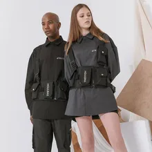 Новая сумка на грудь в стиле хип-хоп Уличная функциональная тактическая нагрудная сумка через плечо Kanye West рюкзак, сумка-пояс уличная одежда