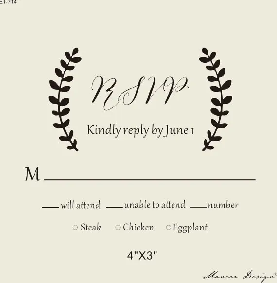 Lauren Branches Diy Rsvp Stamp Wedding Invitations Stationery Lauren Branches Diy Rsvp Stamp Wedding Invitations Stationery Stamper Custom Rubber Favors Calligraphy