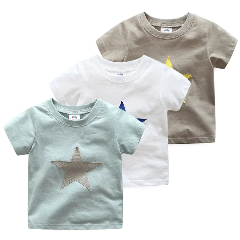 

Casual Cotton Summer Tops Boys T Shirt Short Sleeve Baby T-shirt Kids Clothes Toddlers Clothing 2019 T1/8426BO