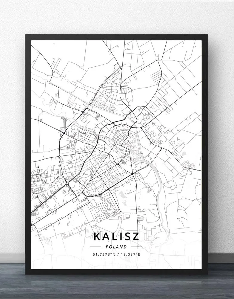 

Kalisz Katowice Kielce Koszalin Krakow Legnica Lodz Lublin Olsztyn Opole Plock Poznan Radom Ruda Slaska Rybnik Poland Map Poster