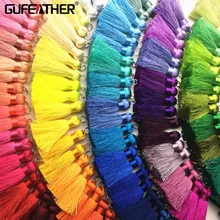 GUFEATHER L86/4 см/шелковые кисточки/Аксессуары для серег/ювелирные изделия ручной работы/фурнитура для ювелирных изделий/Материалы для рукоделия/2 шт./лот