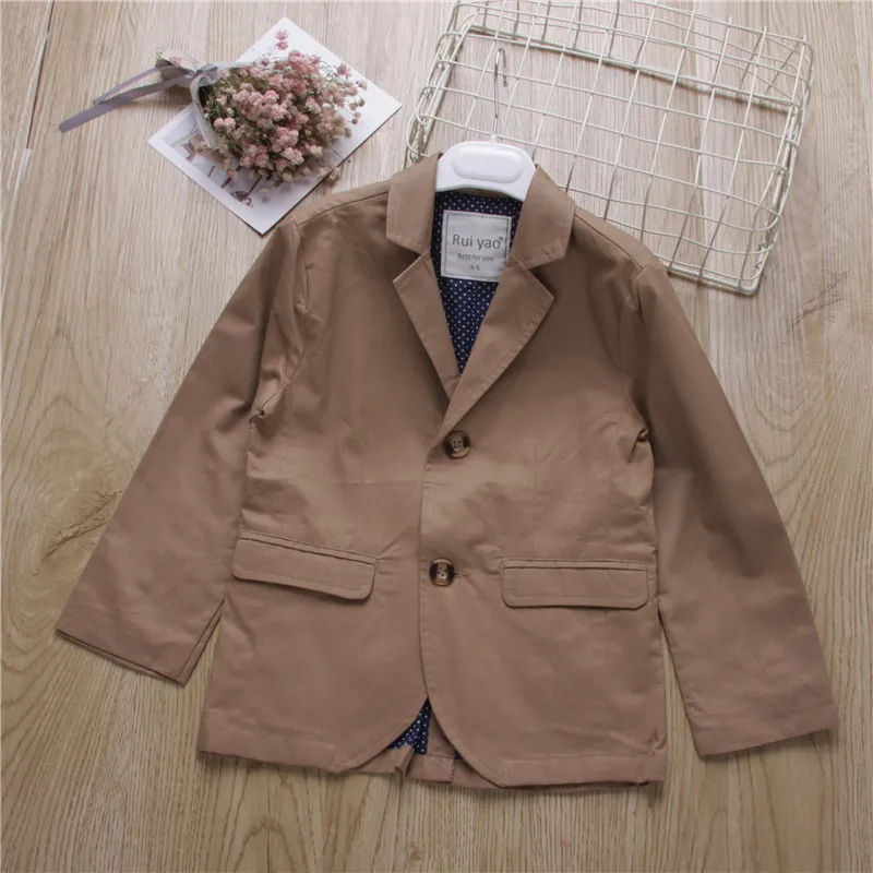 YBC5-26q00551, коллекция года, верхняя одежда для маленьких мальчиков однотонное пальто для мальчиков Модная праздничная одежда для детей