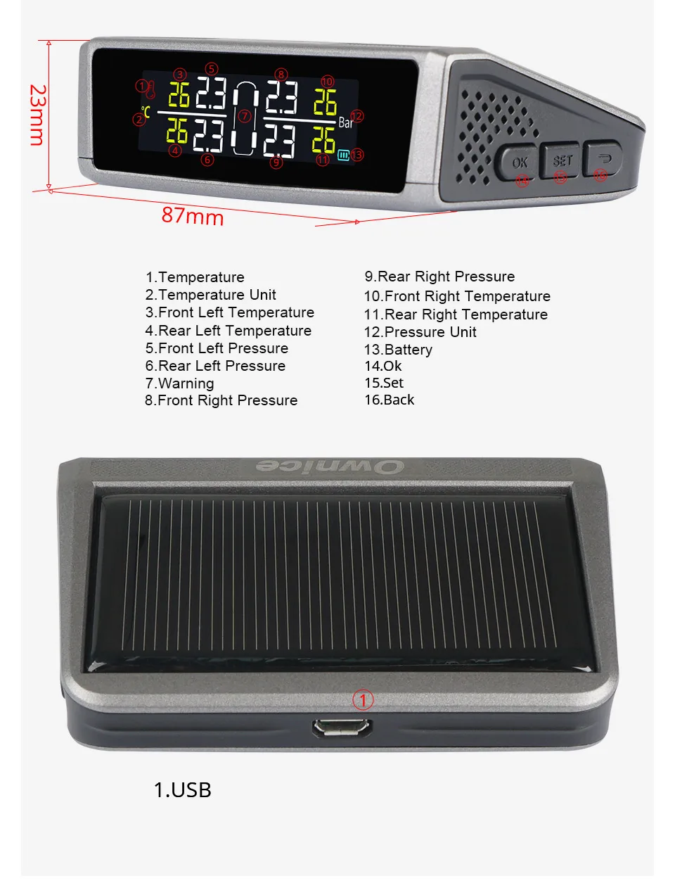 19 T3 Car TPMS