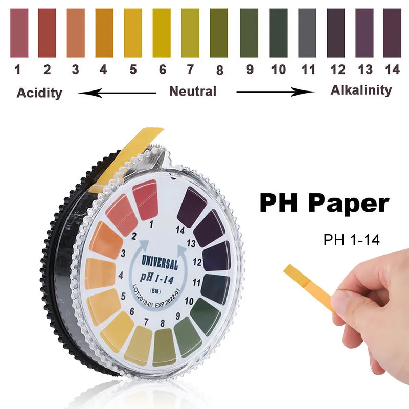 0-14 рН индикатор щелочной кислоты метр тест рулон бумаги для воды мочи слюны почвы Лакмус точный тест ing измерение