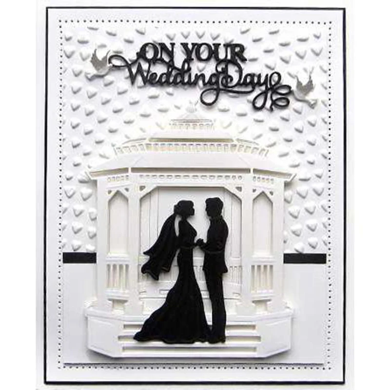 

Chinese Pavilion Cutting Dies Scrapbooking Template Stencil Card Album Making Embossing Handicraft Die Cut New 2019