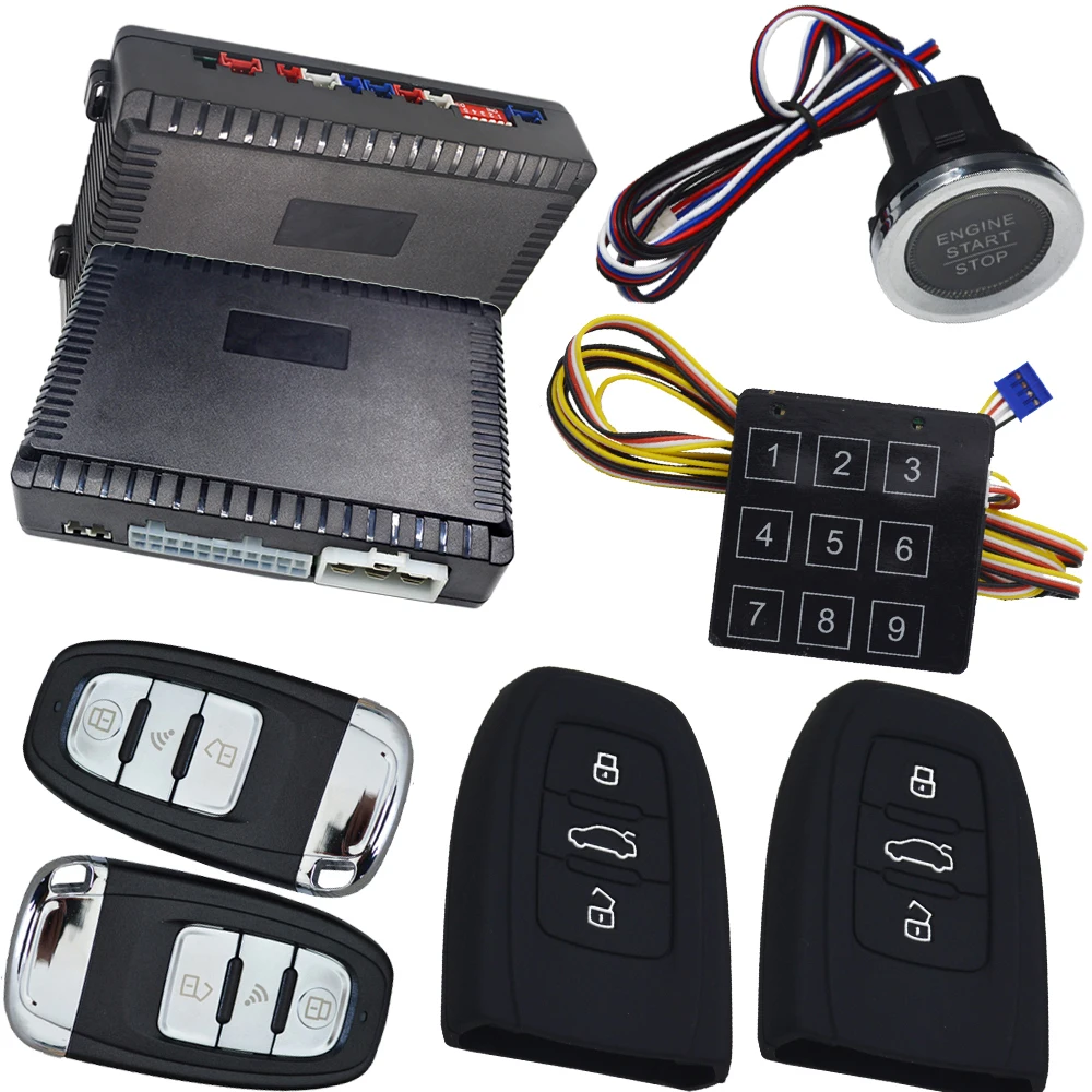 

cardot remote starter keyless go new design smart key push button car alarm system