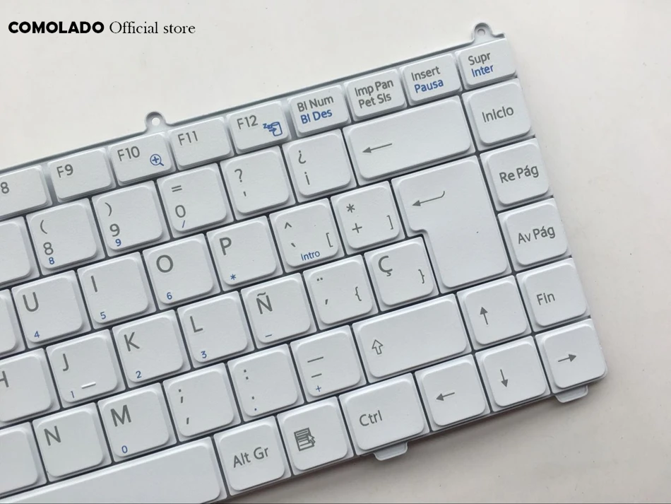 SP Spanish Keyboard For SONY Vaio VGN-FE Series VGNFE laptop keyboard VGN-FE25GP white keyboard SP Layout (2)