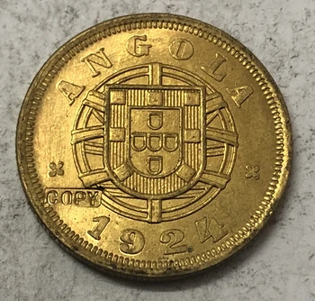 

1924 Angola 5 Centavos Brass Coin