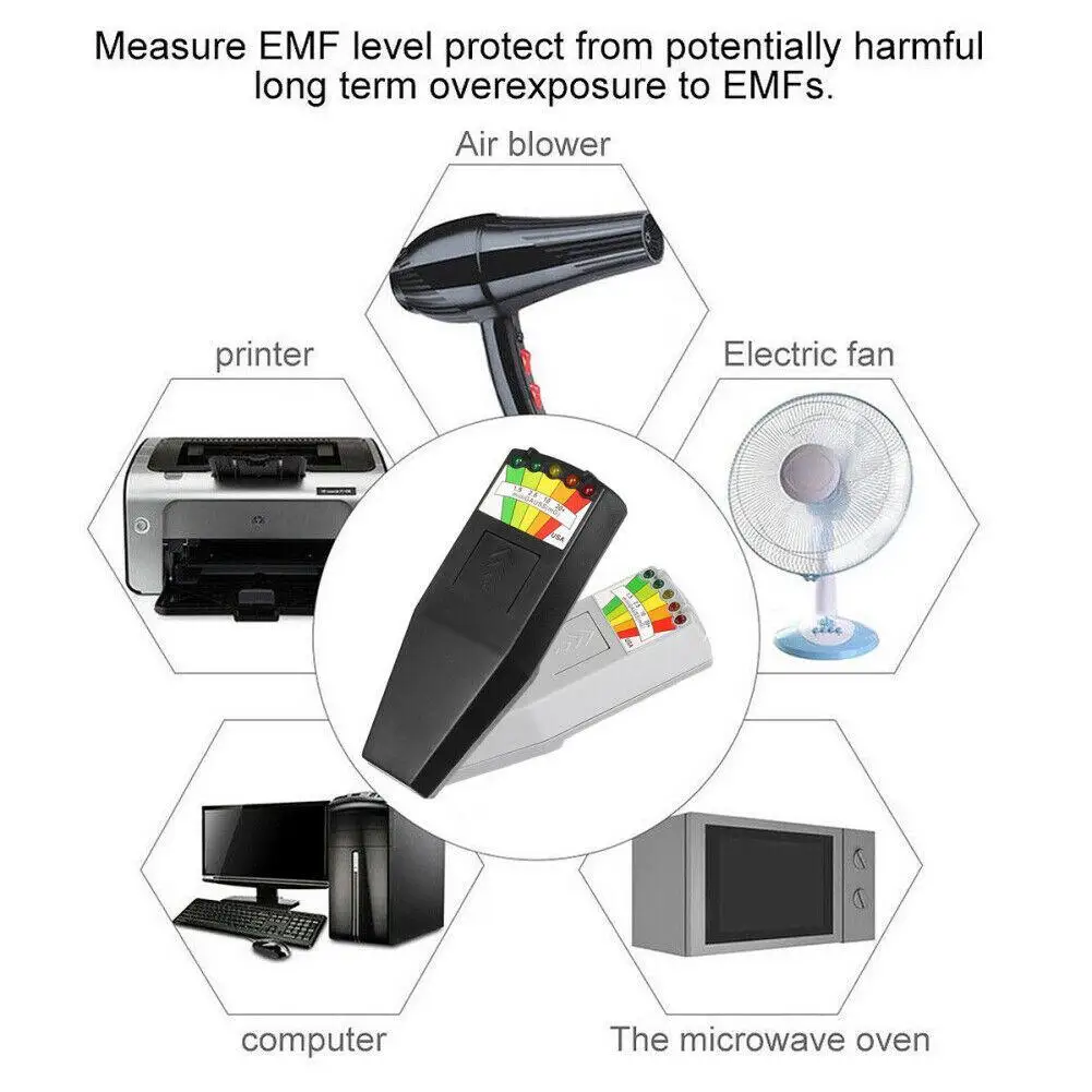 KII K2 Светодиодный Измеритель EMF детектор магнитного поля привидение охота