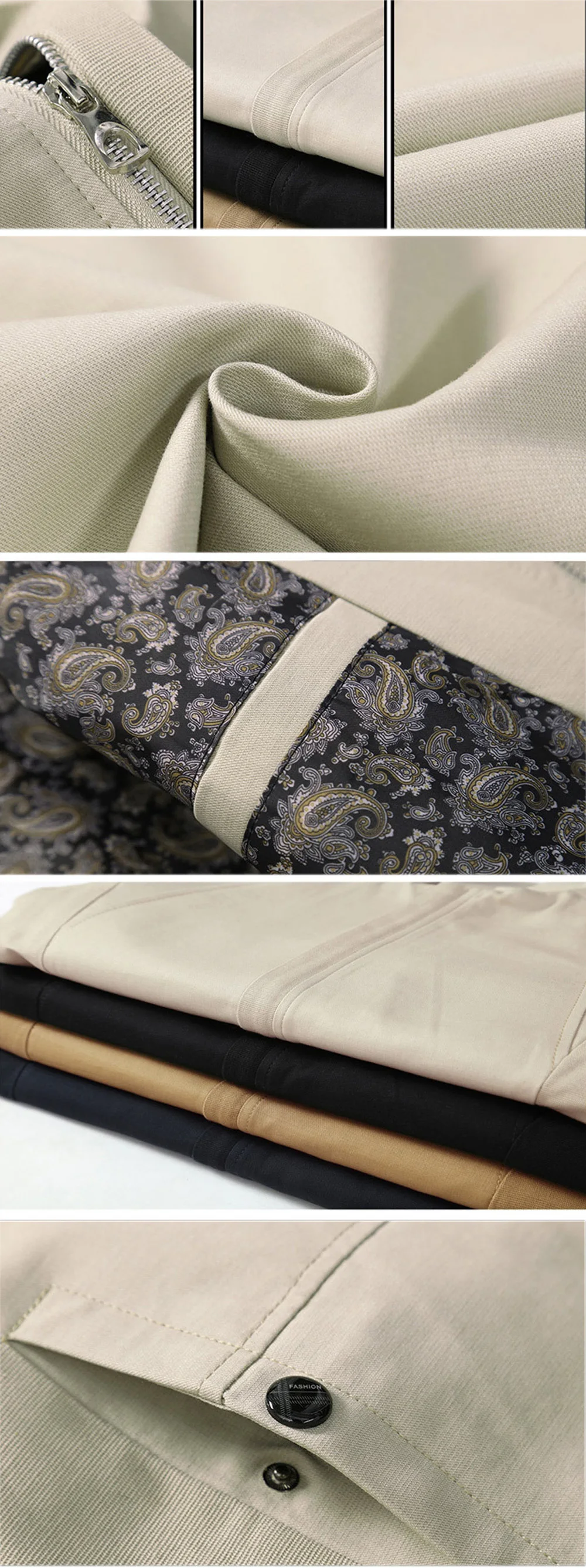 Casual Slim Fit Cotton Coat for Mens