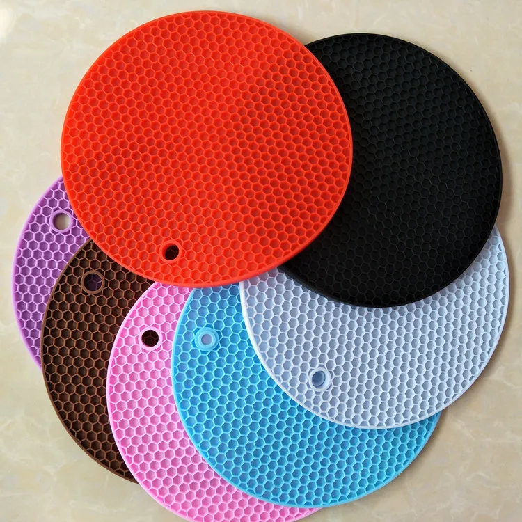Spot wholesale silicon gel round cushion non skid insulation padin Mats & Pads from