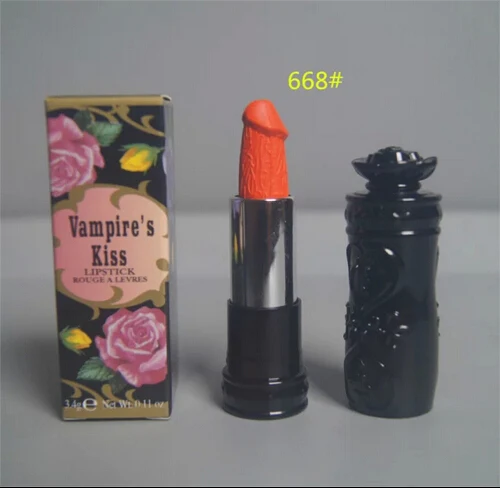 Новая женская косметика брендовый макияж 8 цветов Vampures kiss губная помада матовая 3,4 г увлажняющая стойкая губная помада - Цвет: 668