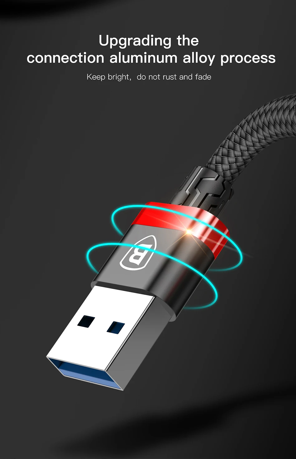 Baseus Тип usb C зарядный кабель для samsung Galaxy S9 S8 плюс Note8 USB 3,0 Тип-с быстрый зарядный кабель для передачи данных для oneplus 6 NEX 5 t 5 max