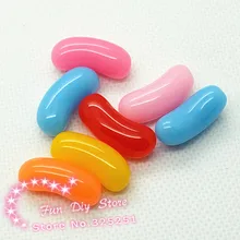 DIY cukierek z żywicy rzemiosła dla ornament 10*21mm 50 sztuk muitlcolor kolor
