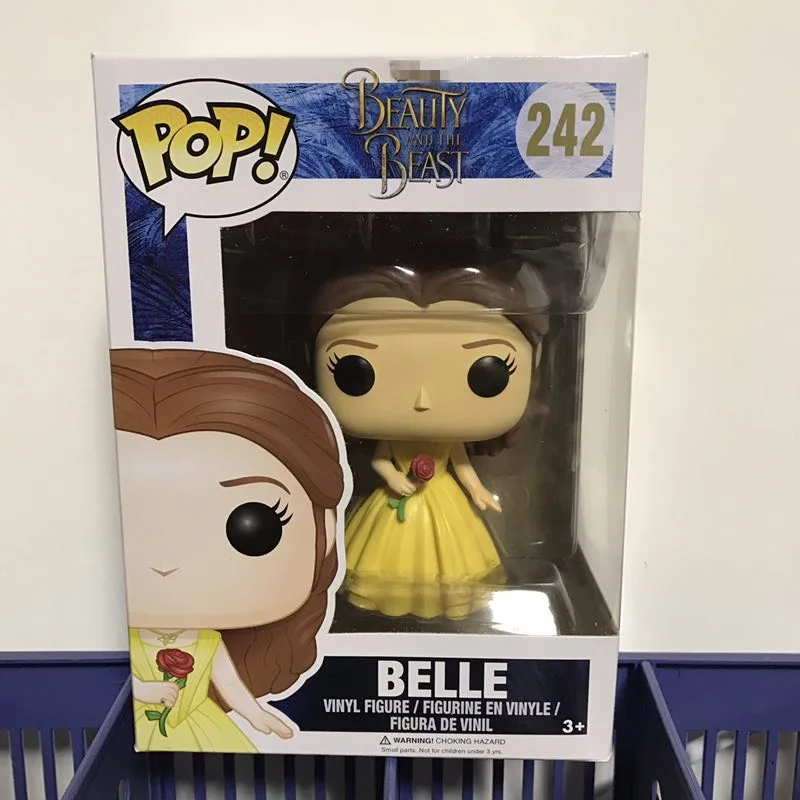Официальный Funko pop Beauty &amp The Beast-желтое платье Белль виниловая фигура