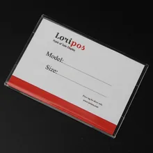 120*80 мм толщина 2 м 50 шт. акриловая полка супермаркета клейкий держатель ценника липкий плоский ярлык знак держатель билета рамка