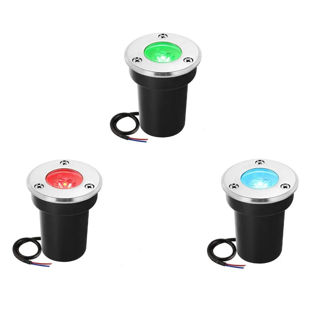 

New IP68 5W Waterproof LED Underground Light Outdoor Ground Garden Path Floor Buried Yard Spot Landscape R85-265V DC12V