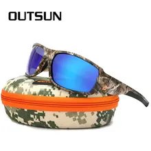 OUTSUN 2018 Polarized Sunglasses Men Women Sport fishing Driving Sun glasses Brand Designer Camouflage Frame De