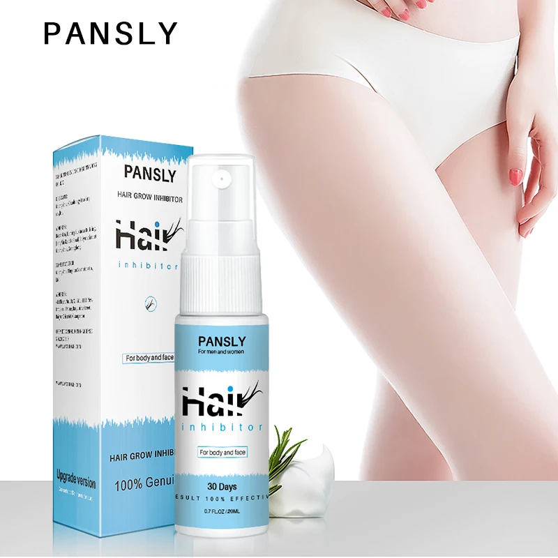 Pansly Hair Growth Removal Inhibitor Serum Oil Spray Beard Bikini Intimate Face Legs Body Armpit Painless Hair Remover