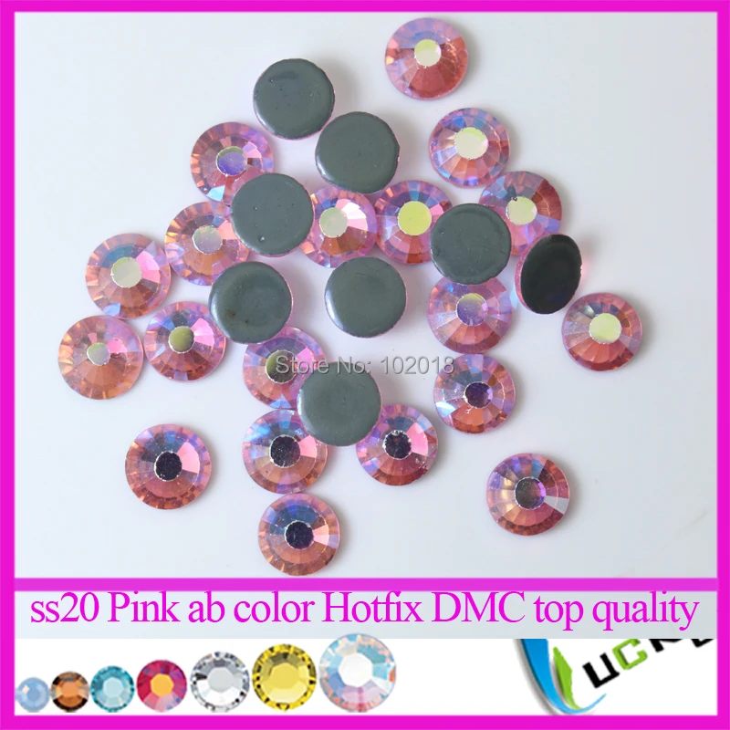 

Top quality Flat back rhinestones Lt Rose AB / Pink AB Hotfix crystal ss6 ss10 ss16 ss20 ss30 for Motif Iron Freeshipping