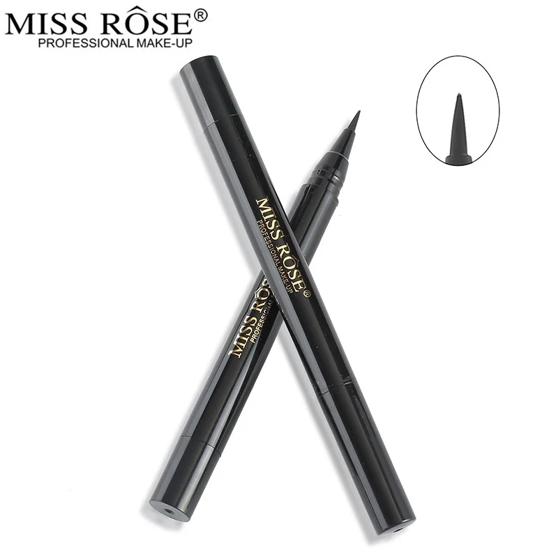 Мисс Роуз черный карандаш Карандаш для глаз Водонепроницаемый долговечный жидкая подводка Ручка безупречный подводка для глаз макияж