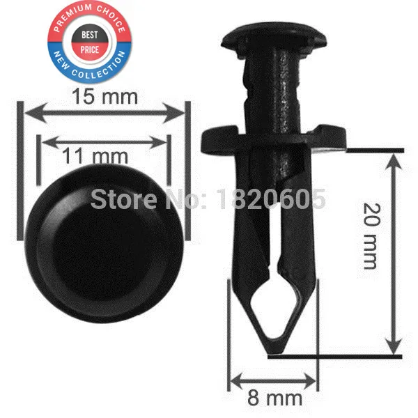 

100pcs Fender Clip Body Rivet ATV Parts For Polaris Sportsman Rangers Rzr 7661855