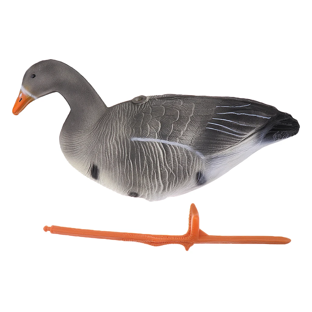 Full Body Goose Hunting Shooting Decoy Lawn Ornaments Garden Decors Eating Goose for Outdoor Fishing Supply Greenhand Gear