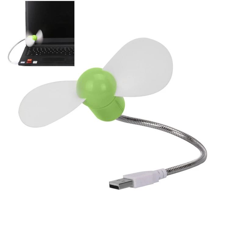 Портативный USB вентилятор для ноутбука настольного компьютера 5