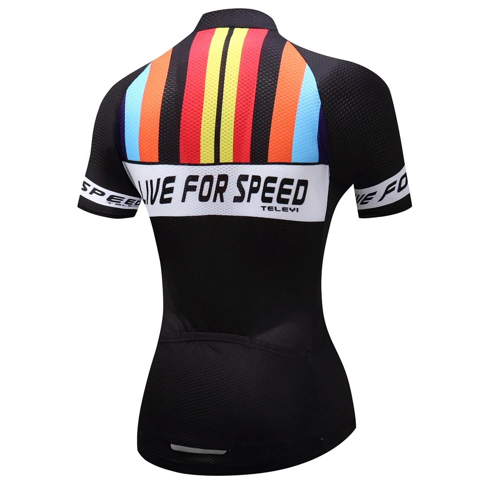 Cycling Jersey Women Bike Top Shirt  Short Sleeve MTB mountain Ropa Maillot Ciclismo road Racing Bicycle Clothes female wear red