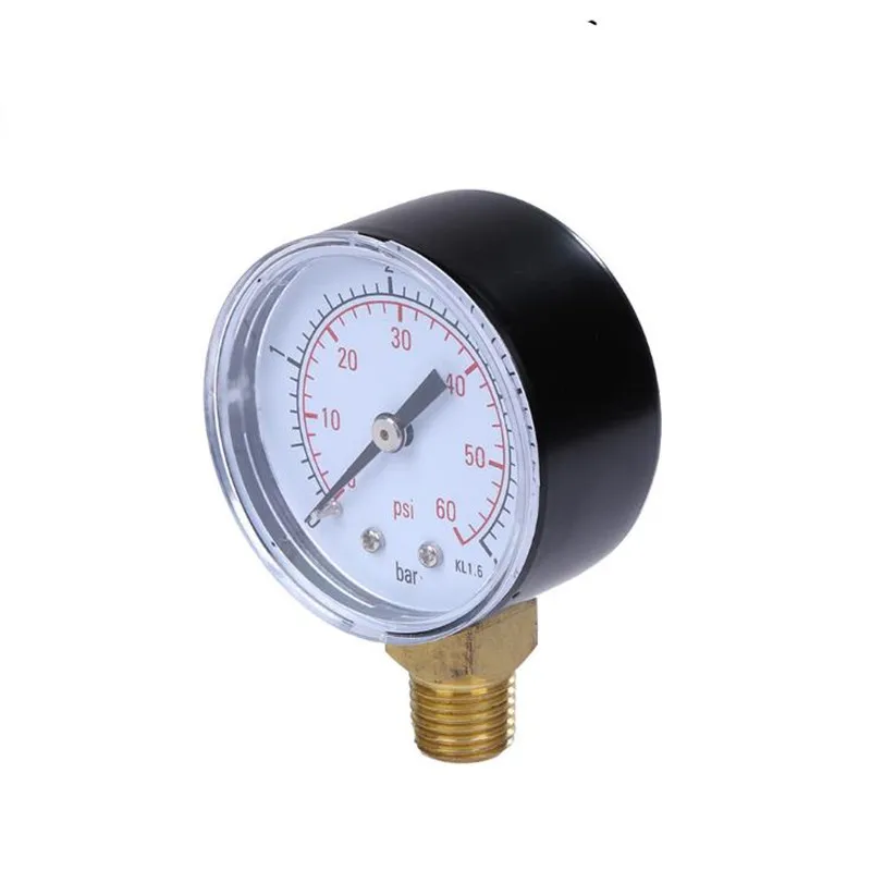 Манометр воздушный Bar 1/4 NPT Thread 0 60 PSI 4 манометр с двойной шкалой для воздушного