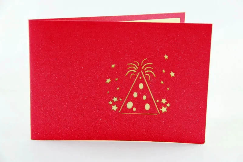 Carte De Vœux Pop Up Pour Feu D Artifice Carte De Vœux 3d Carte De Vœux Feu D Artifice Floral Aliexpress
